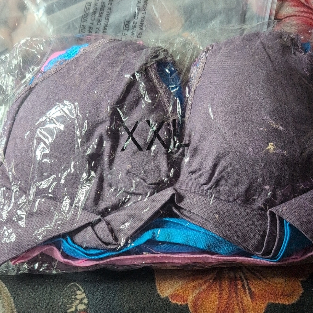 Purple and Blue Bra Set XXL